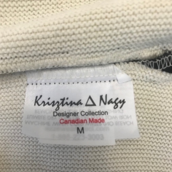 Krisztina Nagy Milano Ivory Asymmetrical Cardigan - Picture 11 of 12